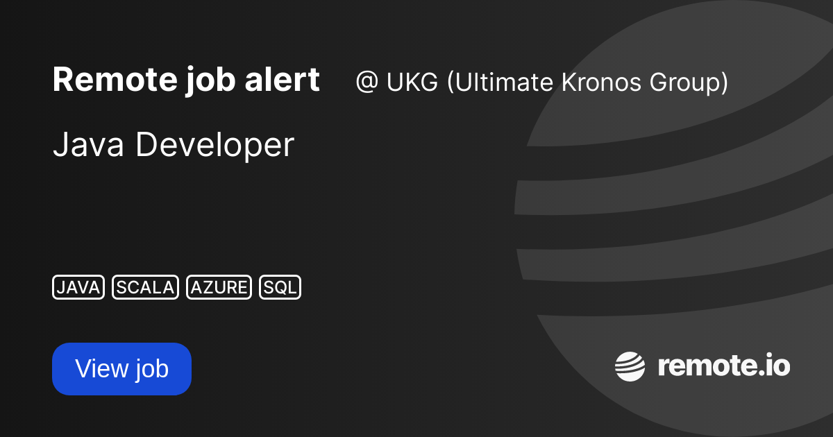 Java Developer | remote.io