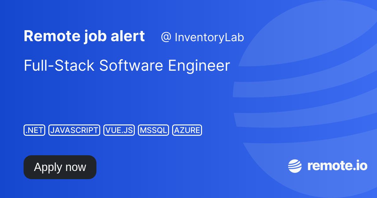 Full-Stack Software Engineer | remote.io