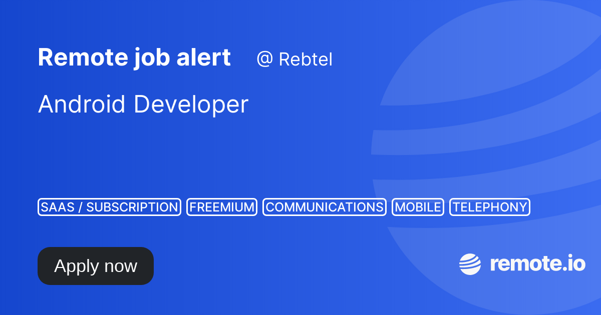 Android Developer remote.io