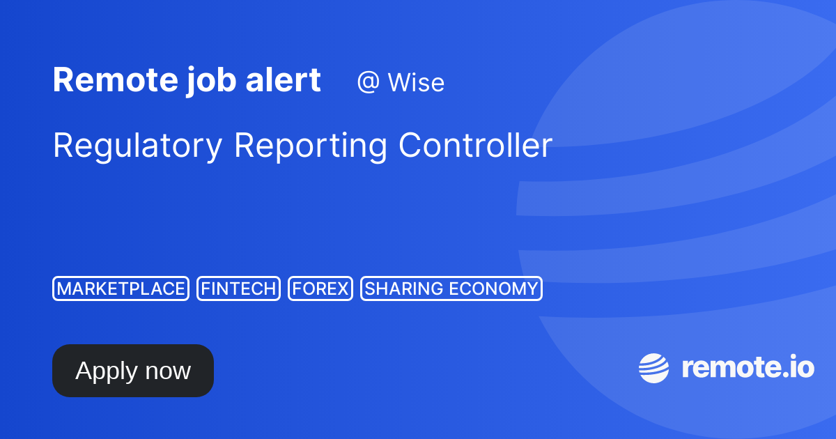 Regulatory Reporting Controller remote.io