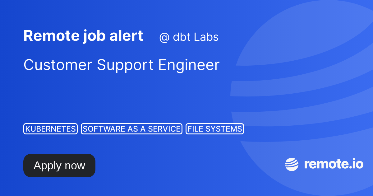Customer Support Engineer remote.io