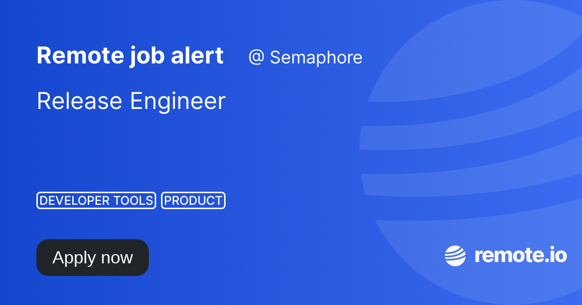 Release Engineer remote.io