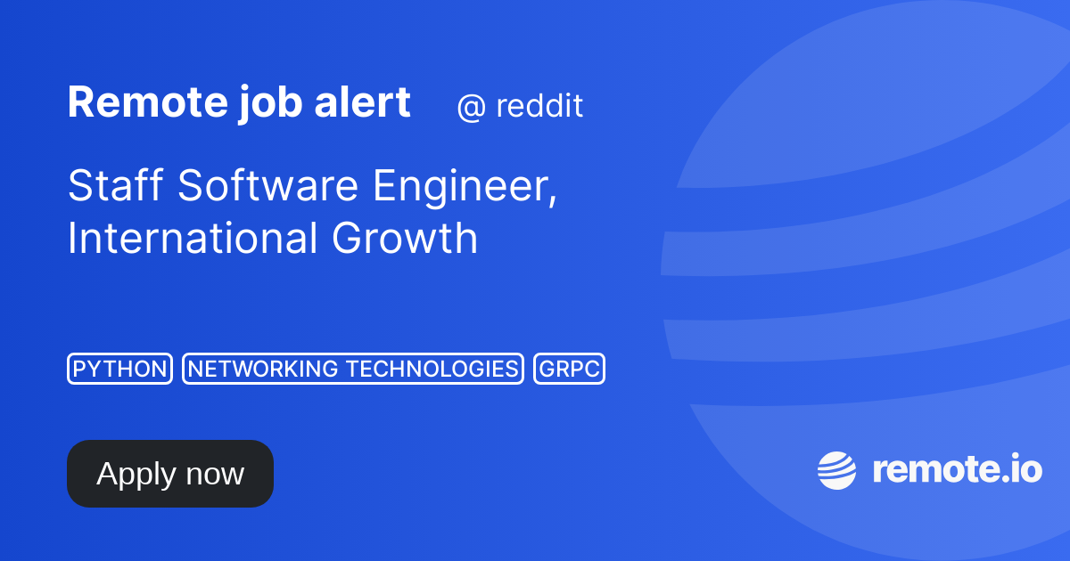 Staff Software Engineer, International Growth remote.io