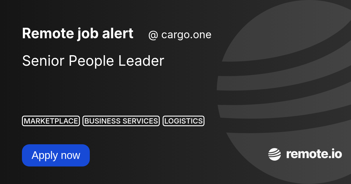 Senior People Leader | remote.io